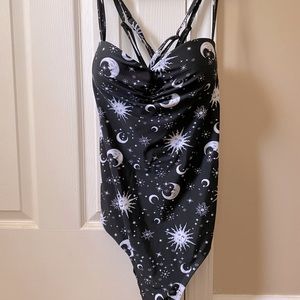 Hot Topic Celestial One Piece Swimsuit XL